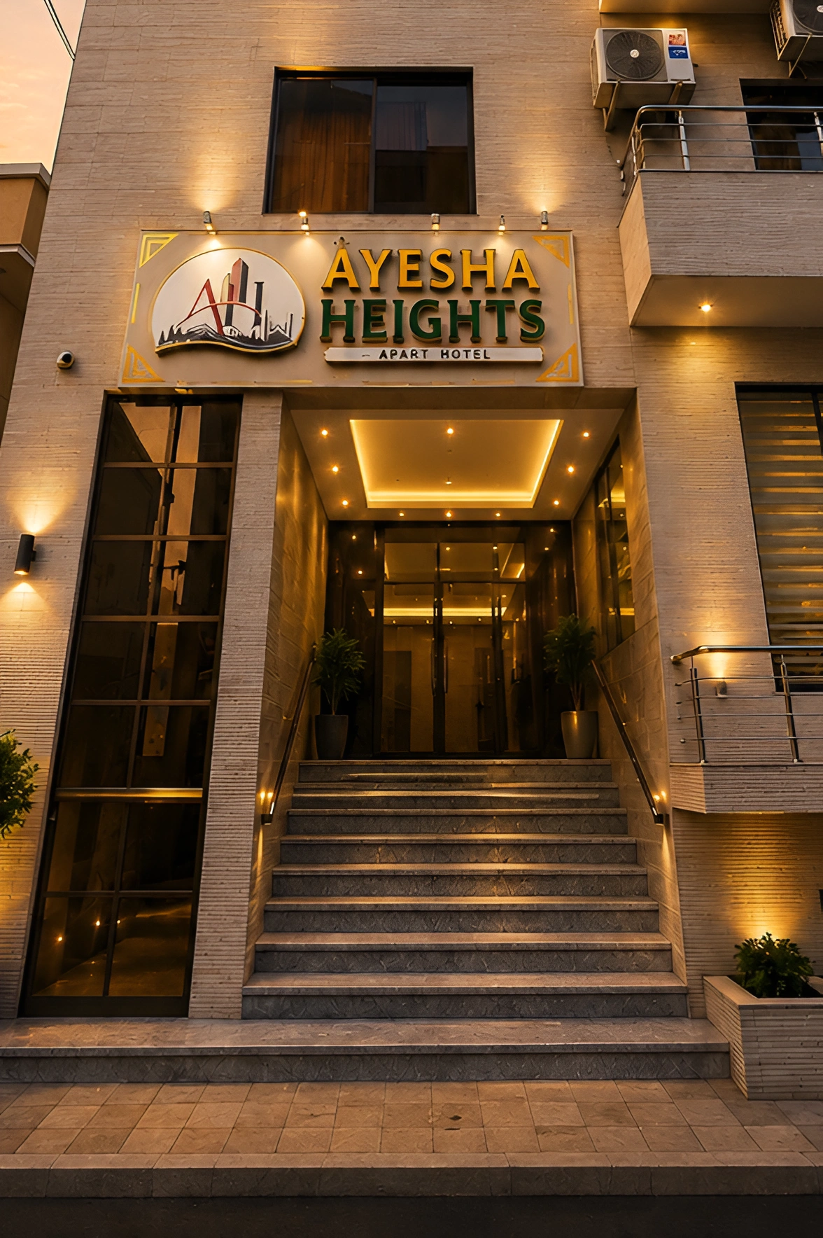Ayesha Heights front entrance