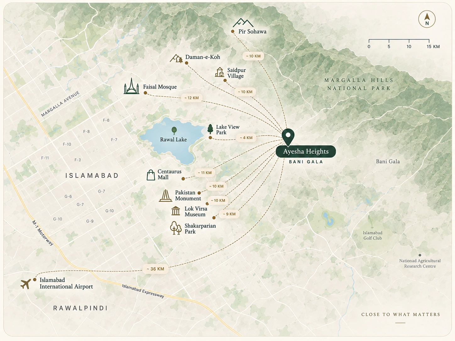 Ayesha Heights area map